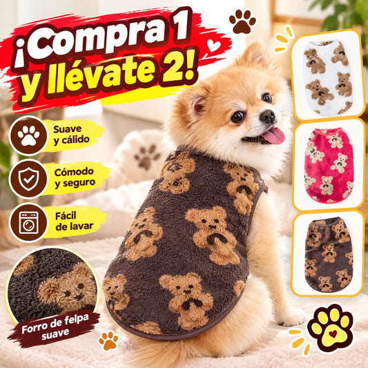 🔥【Compra 1 y llévate otro gratis】🐶 Chaleco adorable con forro de felpa para mascotas