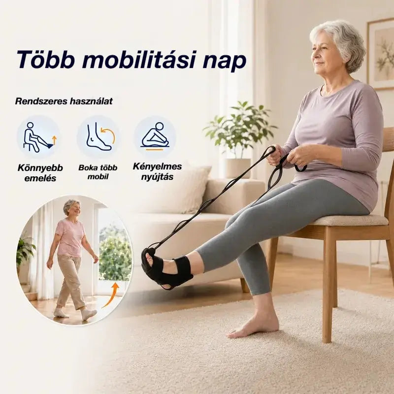 【2 db 9600 Ft】Nyújtóöv és szalagnyújtó jógához és fitneszhez – Lélegző és állítható pánt a bokához és a lábfejhez, a regenerációhoz és a rugalmassághoz
