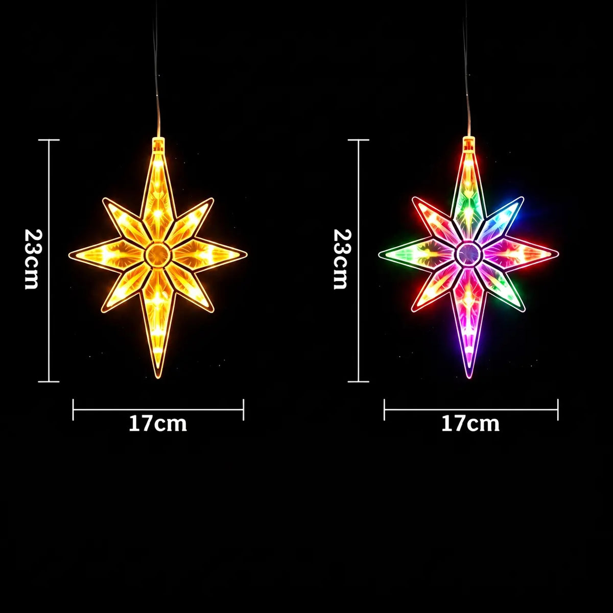 🔥🎁【2 darab 8300 Ft】🎄 Elemes, LED-es karácsonyi ablakvilágítás