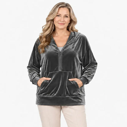 ✨【S–2XL / 6 szín】Női őszi és téli kapucnis pulóver - Koreai stílusú polár pulóver