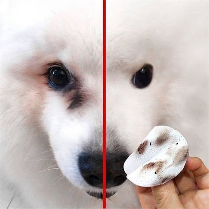 🐕🐈Tisztító törlőkendők háziállatok szemfoltjaihoz 🔥Eltávolítja a könnyfoltokat🔥