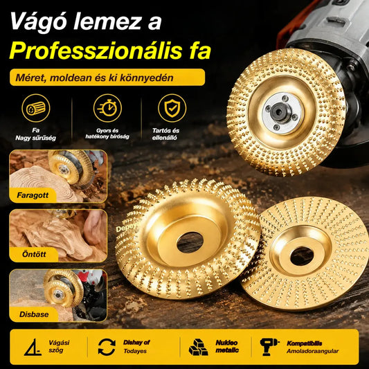 ⚙️🧰【3 darabos】Multifunkcionális tárcsa fa sarokcsiszolójának formázásához