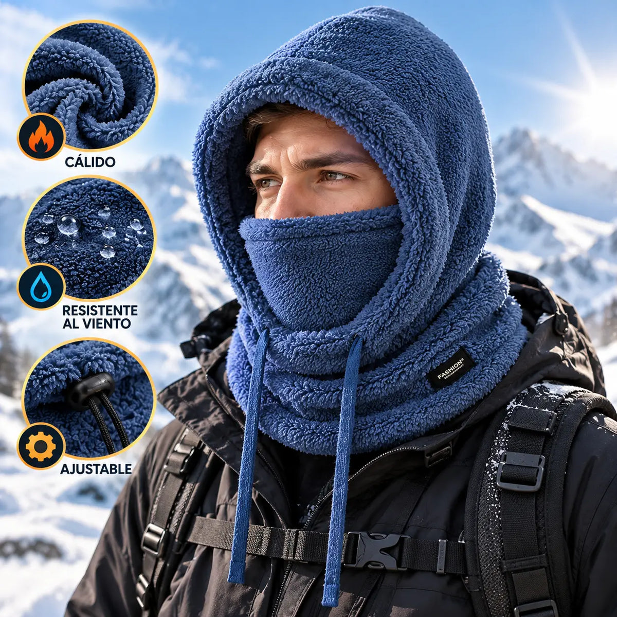 🧣☃Sudadera con capucha de forro polar 3 en 1, una prenda esencial para practicar ciclismo al aire libre en otoño e invierno.