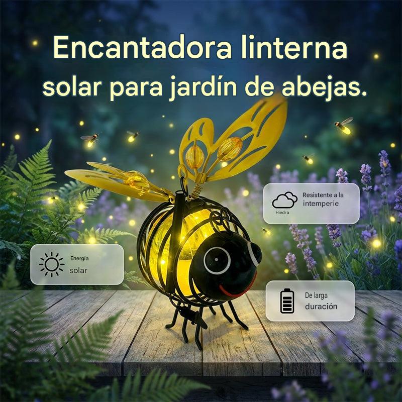 🌙🍃Lámpara solar colgante con forma de abeja: luz ámbar cálida, sin parpadeos, ideal para fiestas en el jardín, acampadas o habitaciones infantiles 🌞🌜