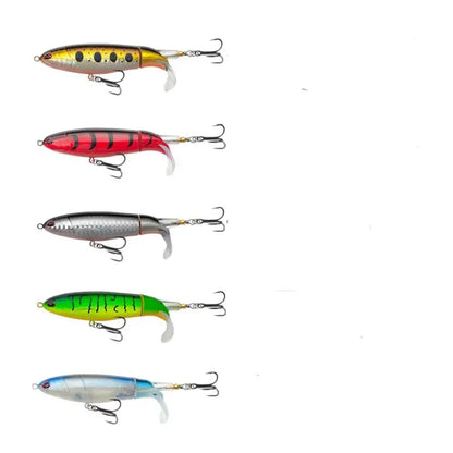 🐟🎣【5 piezas】5 señuelos biomiméticos: movimientos de natación realistas, anzuelos afilados y de sonido agudo, aptos tanto para agua dulce como salada.