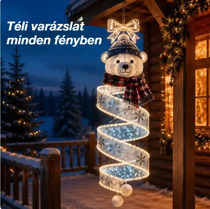 🎄💥 50% kedvezmény 🌿 Karácsonyi varázslatos spirál alakú LED függesztékek kollekciója ✨