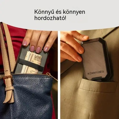 🔥 RFID-védett, intelligens pénztárca: elegáns, könnyű és biztonságos kialakítás kártyái és készpénze számára.