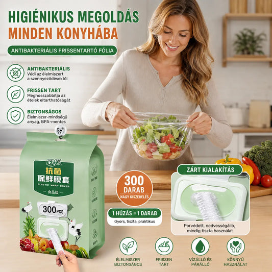 🥗✨300 eldobható ételtakaró | Rugalmas huzatok tányérokhoz, tálakhoz és edényekhez