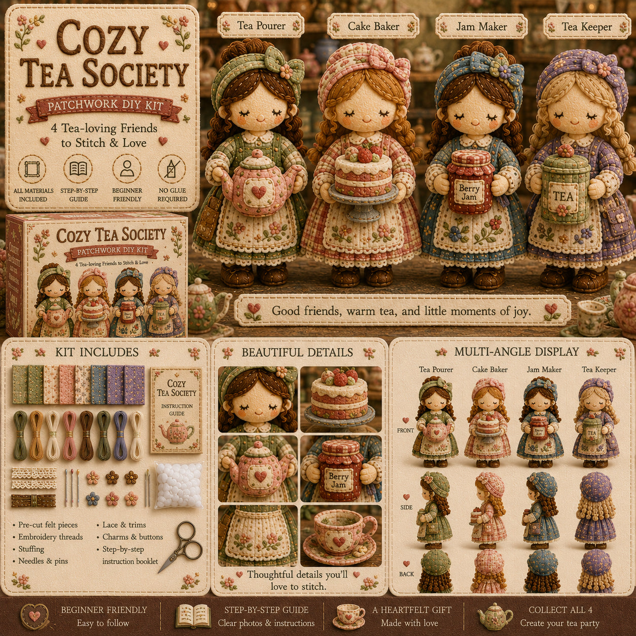 🎁Zadnji dan: Izkoristite 49 % popust! 🧵 Komplet za patchwork miniatur iz serije Miniature World.