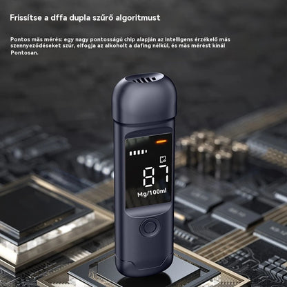 🔥Különleges, korlátozott ideig tartó ajánlat🔥🍷 Nagy pontosságú hordozható alkoholmérő – Mérje meg a szintjét vezetés előtt