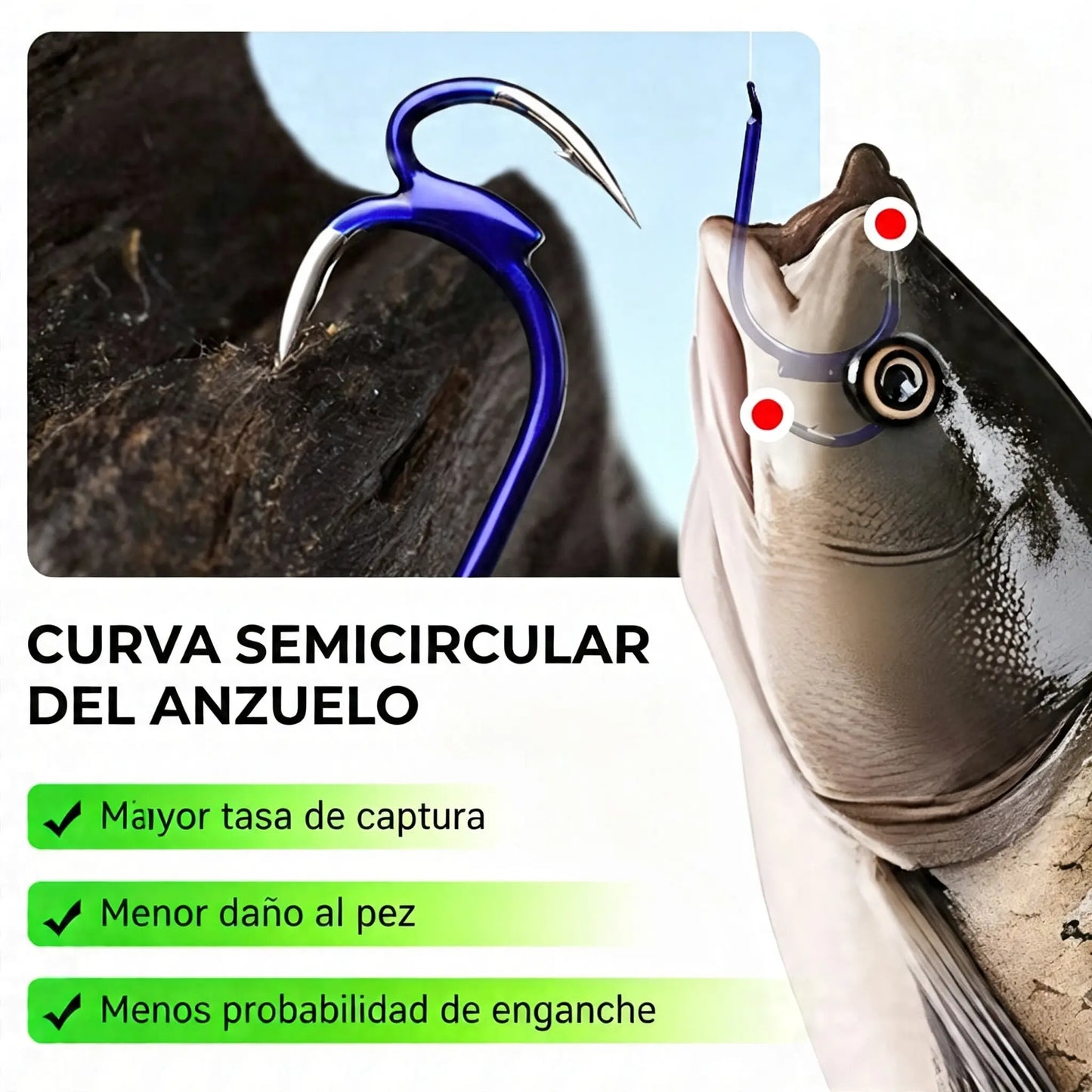 ❤️‍🔥 (20 unidades) Anzuelos dobles clásicos ultra afilados para pesca