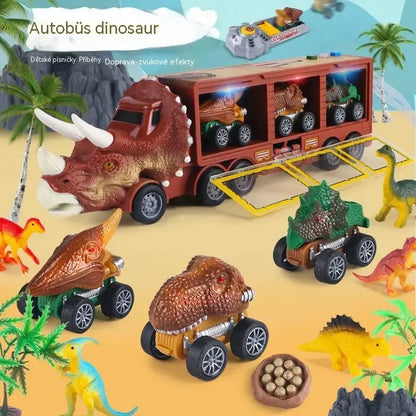 🦖🚛 Dinosauří náklaďák, který ukládá, vyváží a baví! 🎵✨