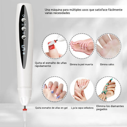 💅✨Lijadora eléctrica portátil 2 en 1 para uñas con lámpara UV