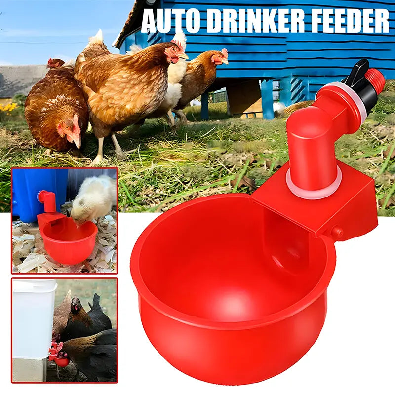 🔥【Paquete de 10】🐔Bebedero automático para aves de corral | No requiere riego manual, esencial para los criadores de pollos y patos.