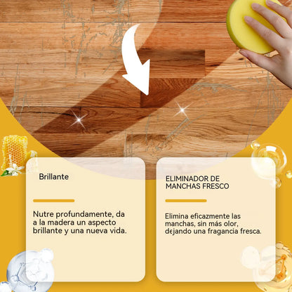 🔥【30% OFF】🔥Oferta especial por tiempo limitado🔥🧼Limpiador y abrillantador todo en uno para superficies de madera, elimina manchas, previene el polvo y aporta brillo.