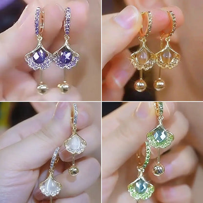 【3 artículos: Verde + Blanco + Morado】Pendientes de ojo de gato, pendientes de moda y exquisitos.