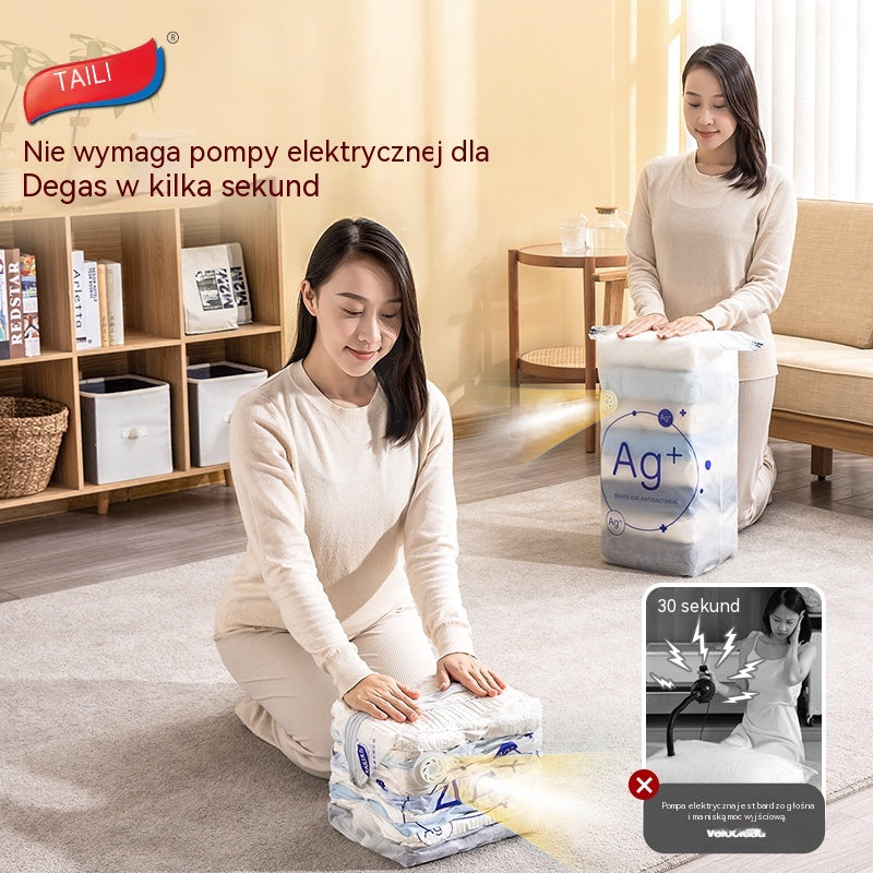 【 5 artykułów za 119 】 Duży, kompresowalny worek próżniowy do przechowywania: nie wymaga pompki, szczelny i idealny do oszczędzania miejsca w walizkach i w domu