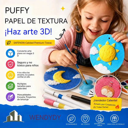 🎄Különleges meglepetésajánlat! 🔮Mesterítsd el a rajzolás varázsát! 👩‍🎨Habszivacs textúrájú rajzpapír🎁