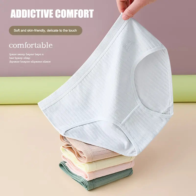 🔥【30% OFF】7 piezas por 25 euros【Tallas M-2XL】Nuevas braguitas premium de algodón de talle alto, impermeables y antibacterianas (colección 2026)-【Para pesos de 35 a 100 kg】
