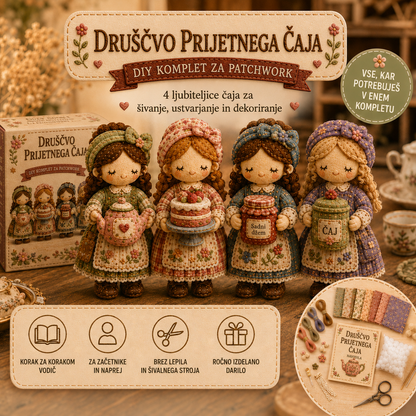 Zadnji dan: Izkoristite 49 % popust!  Komplet za patchwork miniatur iz serije Miniature World.