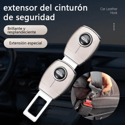 🔥【Compra 1 y llévate 1 gratis】🔥【2 piezas】🚗👍 Extensor metálico para el cinturón de seguridad del coche: diseño extendido para un viaje más cómodo.