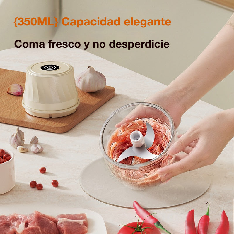 👍👍Mini Picadora Eléctrica de Alimentos Eficiente e Inalámbrica