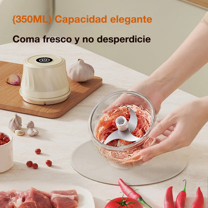 👍👍Mini Picadora Eléctrica de Alimentos Eficiente e Inalámbrica