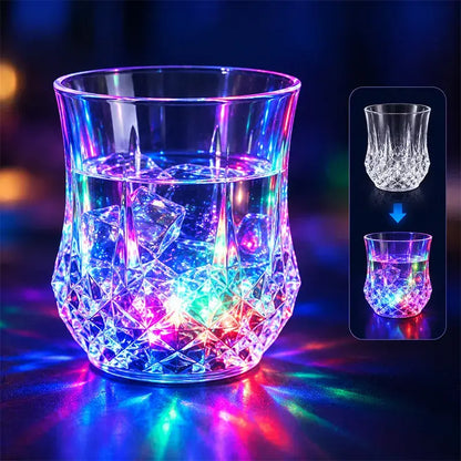✨💎Folyadék hatására aktiválódó LED-es kristályüveg-készlet🥂
