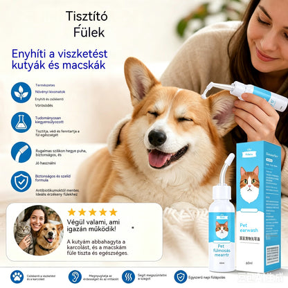 🐶🐱 Fültisztító kutyák és macskák fülviszketésének enyhítésére.