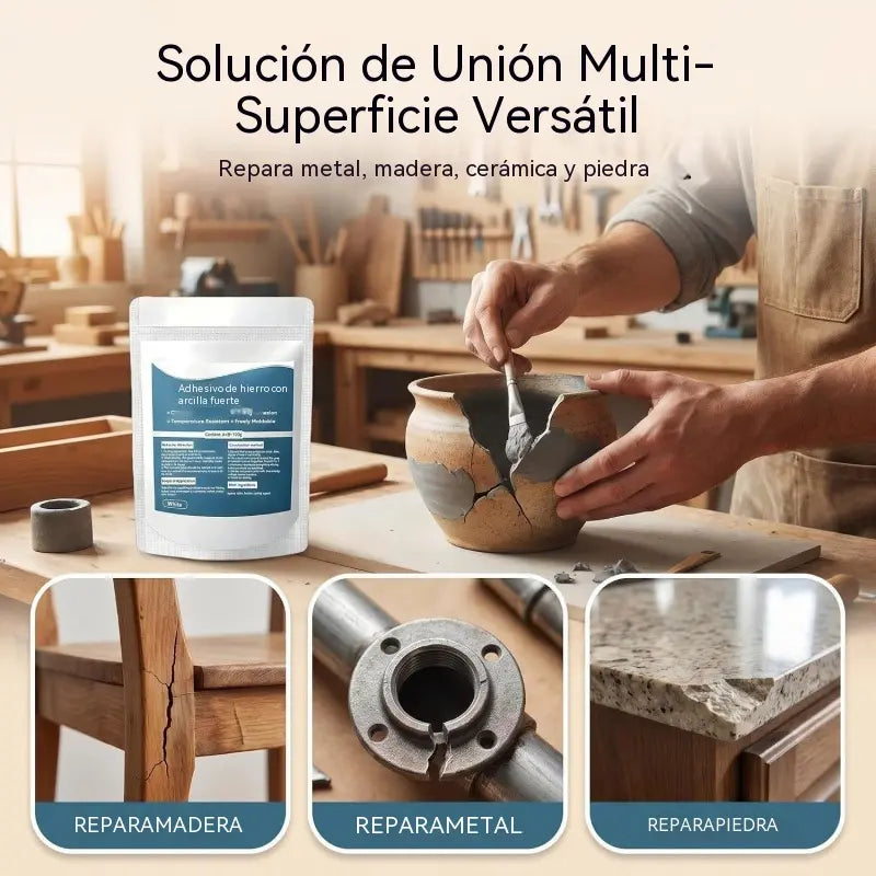 🔥【Compra 1 y llévate 1 gratis】✨ Pegamento epoxi resistente al agua para metal | Adhesivo de secado rápido para reparación de metal, madera, piedra y cerámica