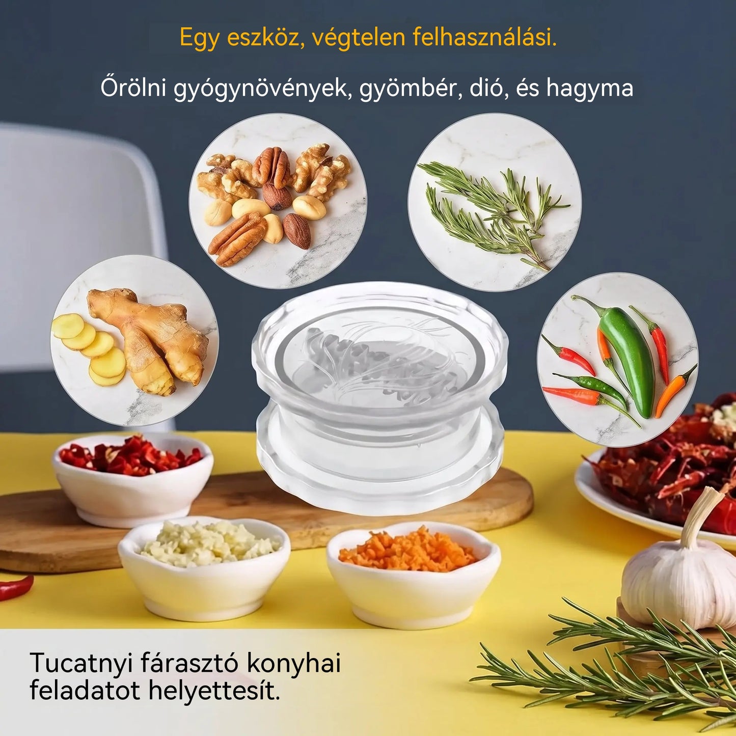 🧄🔄【3 termék 7800 Ft】Kézi fokhagymaprés. Élvezd a 49% kedvezményt!