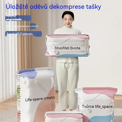 👕📦【🔥5 kusů 590 Kč】Kompresní sáčky na uložení oblečení, nevyžadují vysávání, zesílená konstrukce.