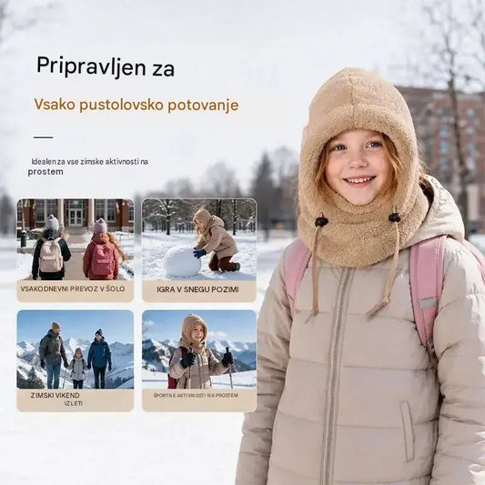 🤗🔥Podložena, vetrovno odporna kapa v slogu podkape za otroško kolesarjenje