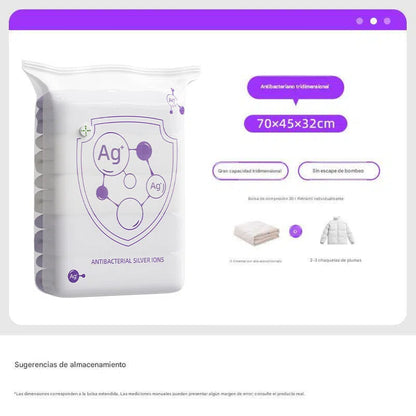 ✨（5 piezas 27€）💨 Bolsa de almacenamiento al vacío grande y compresible: no requiere bomba, es a prueba de fugas e ideal para ahorrar espacio en maletas y en casa ✈️