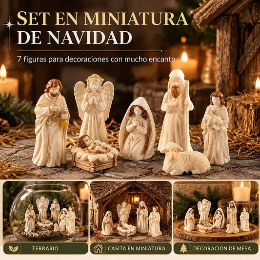 🎁Miniatűr gyantafigurák betlehemekhez: kiegészítők babaházakhoz és asztali mikrotájdekorációkhoz