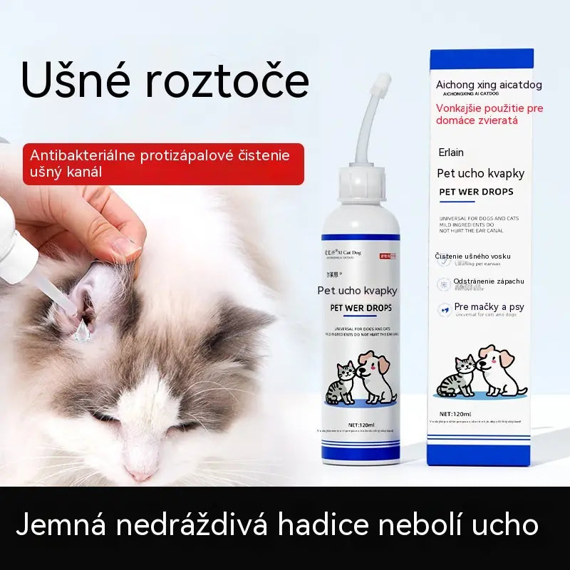🐱🐶 Gyengéd fültisztító cseppek háziállatoknak – Búcsút inthetünk a külső hallójárat betegségeinek