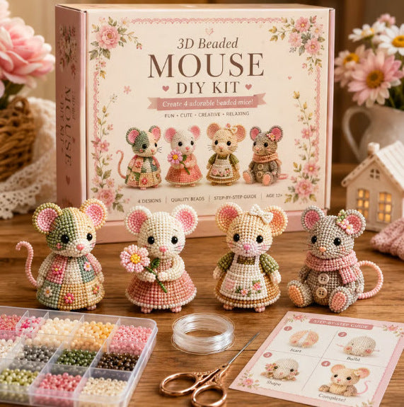 🧵✨ Mini set de manualidades 3D con cuentas 🎁🎁