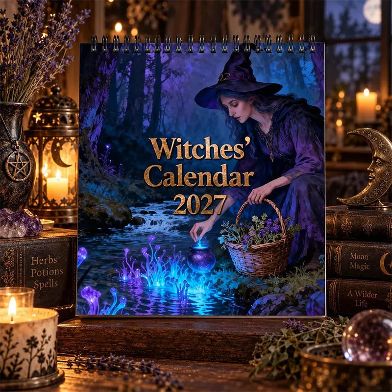 Calendario de Brujas Místicas 2027 🌙 12 meses de ilustraciones encantadoras de brujas