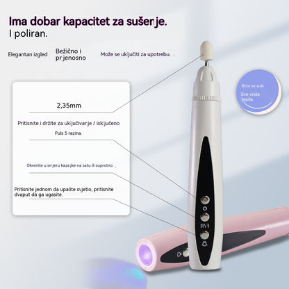 💅✨Prijenosna električna brusilica za nokte 2 u 1 s UV lampom