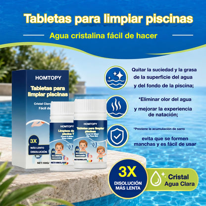 🔥Compre 1 y obtenga 1 gratis（2 botella）Pastillas efervescentes para la limpieza de piscinas