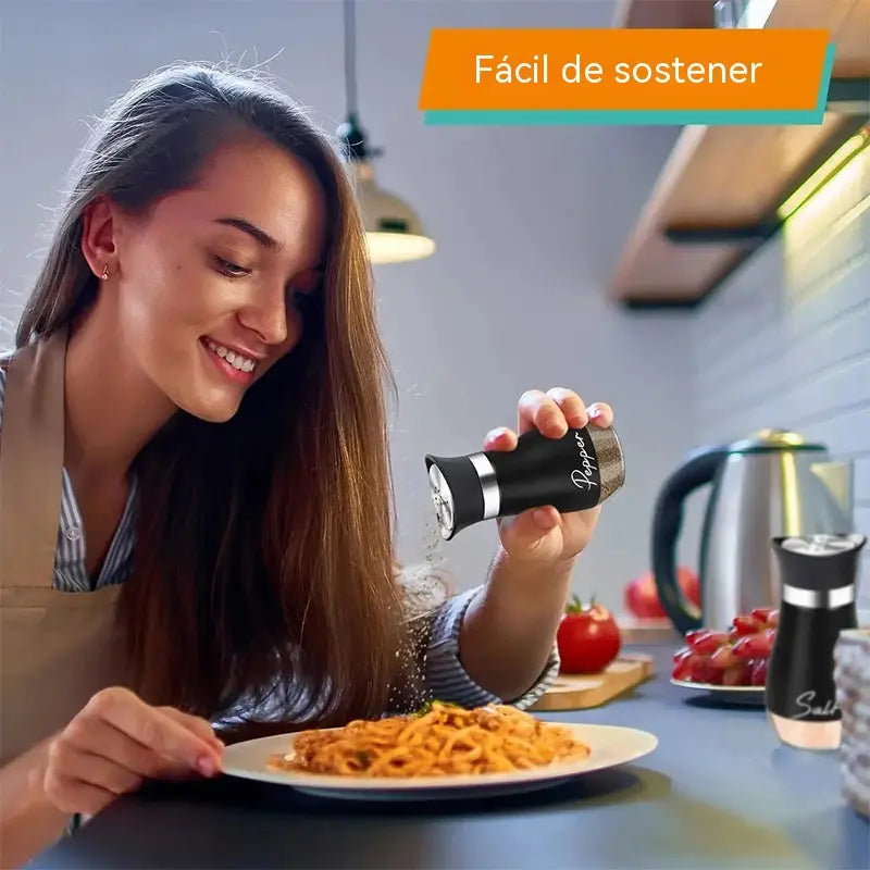 🔥【 2 Botellas + 1 Soporte 】🍽Juego de salero y pimentero con diseño de pingüino