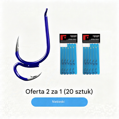 🔥 Kup 1, a 1 dostaniesz gratis ❤️‍🔥 (20 sztuk) Ultra ostre klasyczne podwójne haczyki wędkarskie