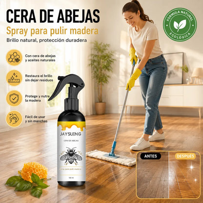 【30%OFF】【50%OFF】🍯 Spray pulidor de madera con infusión de cera de abeja para el mantenimiento de muebles y la prevención de grietas.