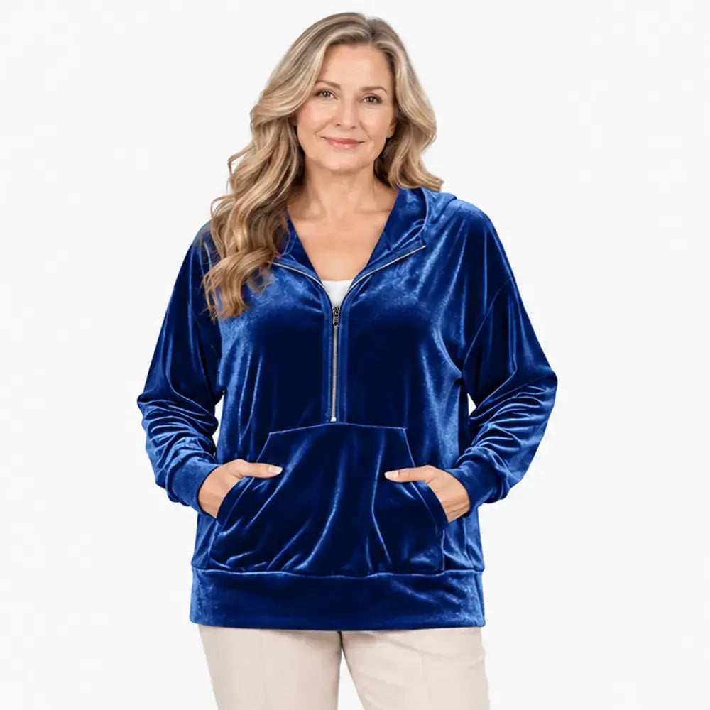 ✨【S–2XL / 6 szín】Női őszi és téli kapucnis pulóver - Koreai stílusú polár pulóver