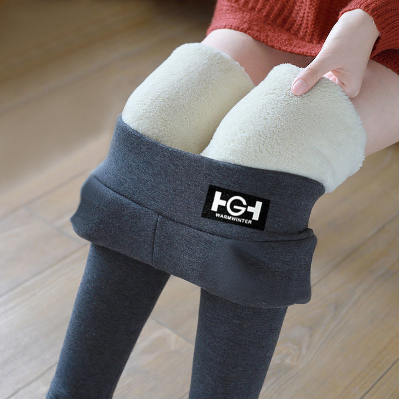🌈🌟🔥【M-3XL】Vasson vastagított bársonyos juhgyapjúból készült felsőruházat, osztrák bársony őszi és téli leggings - 4214726