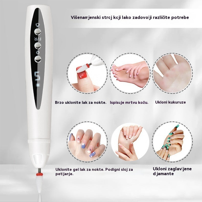 💅✨Prijenosna električna brusilica za nokte 2 u 1 s UV lampom