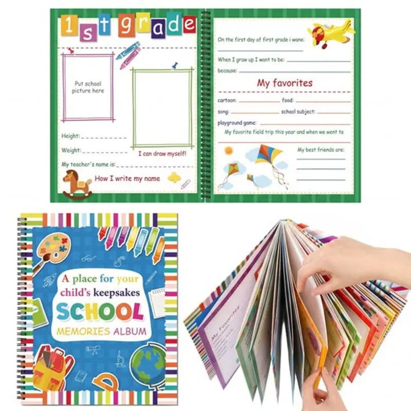 ⏳🔥¡50% DE DESCUENTO POR TIEMPO LIMITADO! ⏰Libro de recuerdos escolares/cuaderno de viaje para estudiantes📓🎓