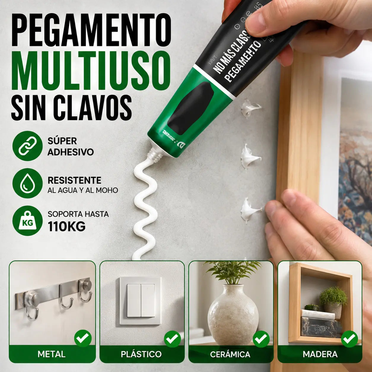 🔥☔【5 piezas 22 euros】Adhesivo universal impermeable sin esquinas