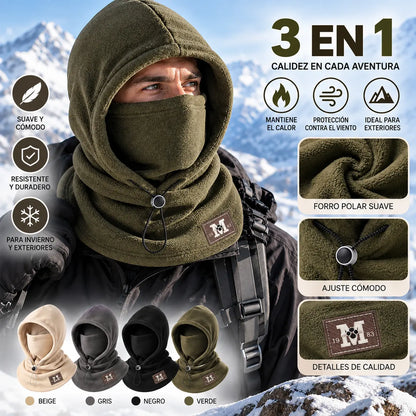 ☃Sudadera con capucha de forro polar 3 en 1, imprescindible para practicar ciclismo al aire libre en otoño e invierno.