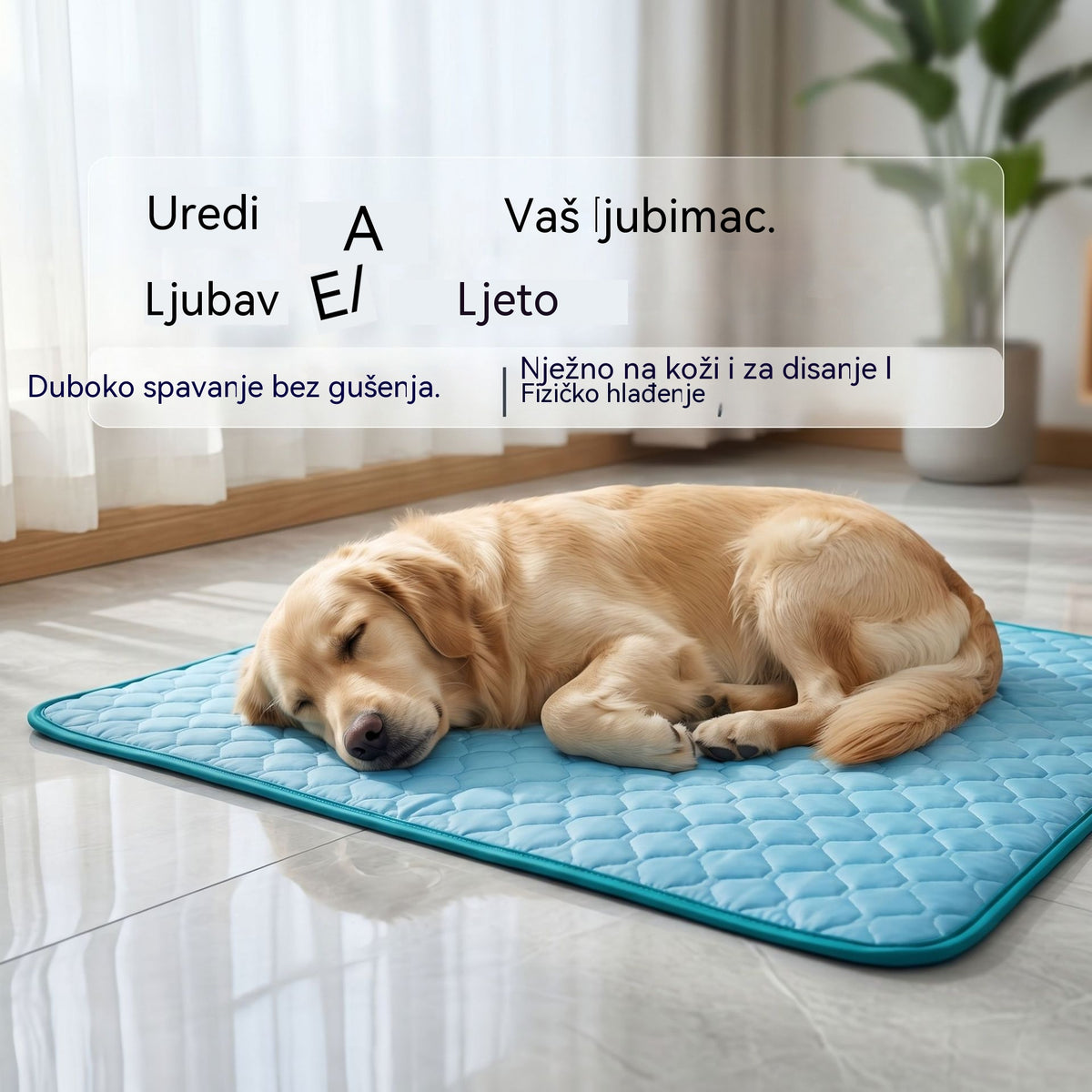 🧊⚡ Ljetni popust! Hladna podloga za kućne ljubimce (bez vode) – Prozračna oksfordska tkanina, pogodna za bilo koji krevet ili kavez.